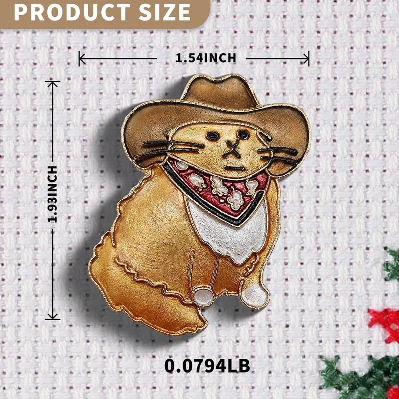 VODOZAVA Needle Minder Magnet, Magnetic Needle Minder, Needle Minders Magnetic Cross Stitch Accessories, Magnetic Needle Holder, Life Tree, Butterfly, Cats, Owl, Heart (Garfield) - Image 2